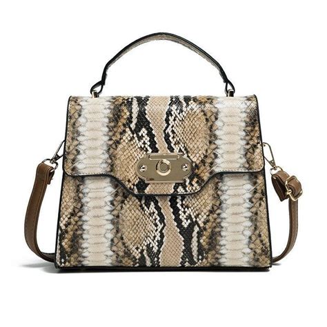 sac rouge bandoulière imitation serpent